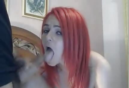 She likes to suck his dick in front of the camera