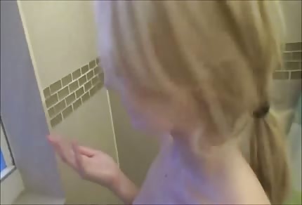 Great blonde chick with wet pussy